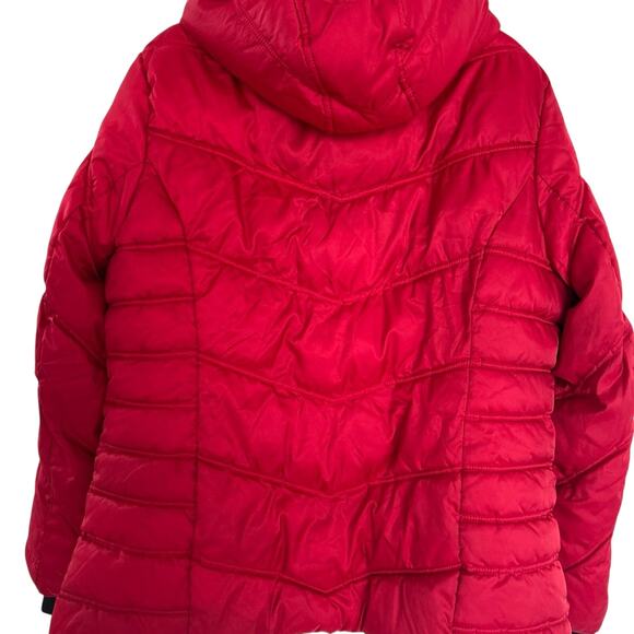 Nautica Women's Red Stretch Puffer Jacket - Picture 3 of 3